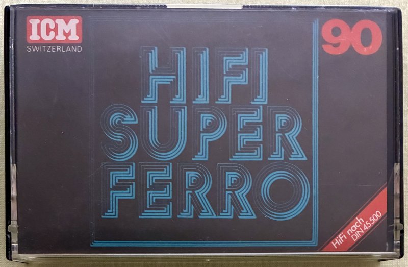 Compact Cassette ICM HIFI Super Ferro 90 Type I Normal 1978 Europe
