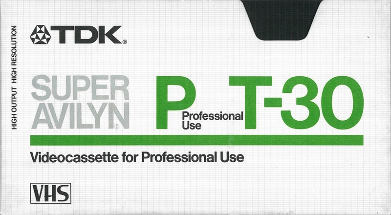 VHS, Video Home System TDK P 30 "VPT-30" Type II Chrome 1981 USA