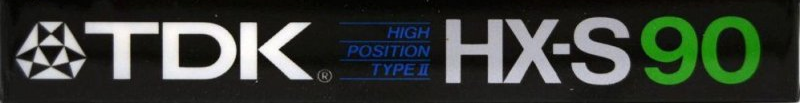 Compact Cassette TDK HX-S 90 Type II Chrome 1986 North America