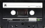 Compact Cassette TDK HX-S 90 Type II Chrome 1986 North America