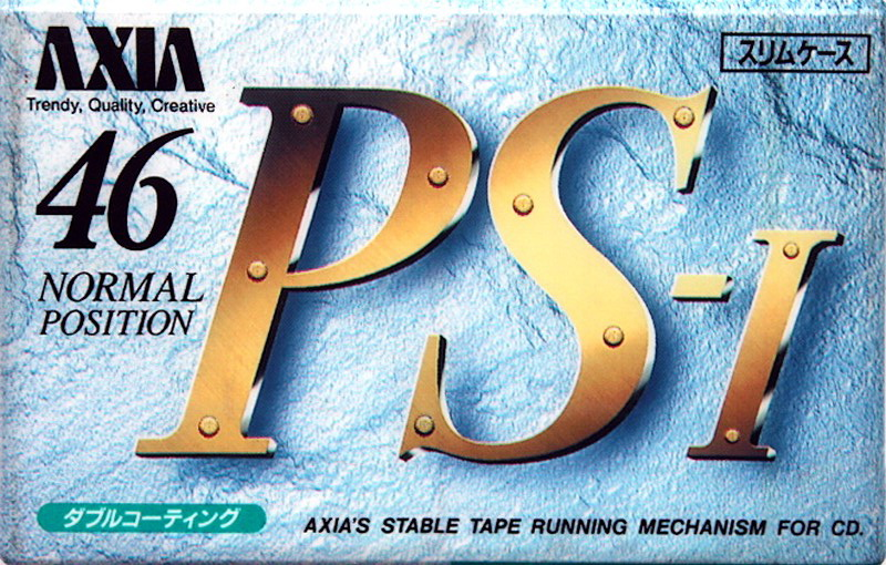 Compact Cassette AXIA PS-I / PS-1 46 "PS1 C 46" Type I Normal 1992 Japan