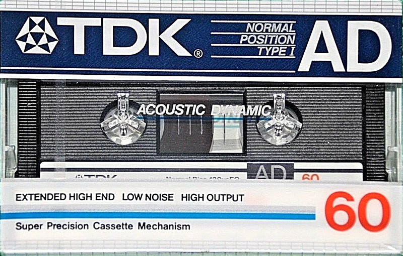 Compact Cassette TDK AD 60 Type I Normal 1984 Japan