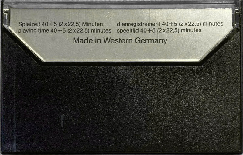 Compact Cassette Palladium 40+5 Type II Chrome 1981 Europe