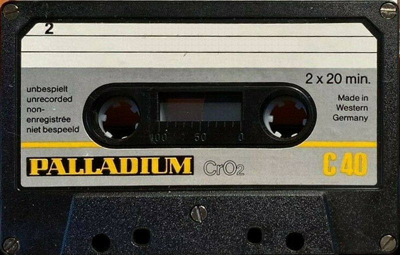 Compact Cassette Palladium 40+5 Type II Chrome 1981 Europe
