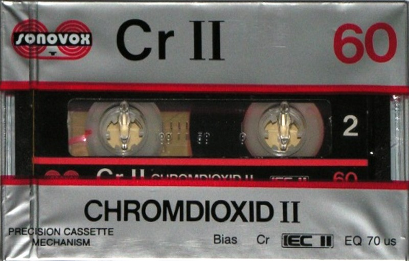 Compact Cassette Sonovox Cr II 60 Type II Chrome 1983 Portugal