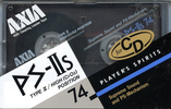 Compact Cassette AXIA PS-IIs 74 "PS-IIs 74 N" Type II Chrome 1988 Japan