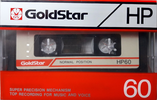 Compact Cassette Goldstar HP 60 Type I Normal 1986 USA
