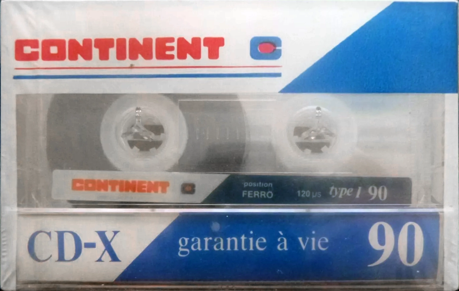 Compact Cassette Continent / Continente CD-X 90 Type I Normal 1985 France