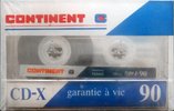 Compact Cassette Continent / Continente CD-X 90 Type I Normal 1985 France