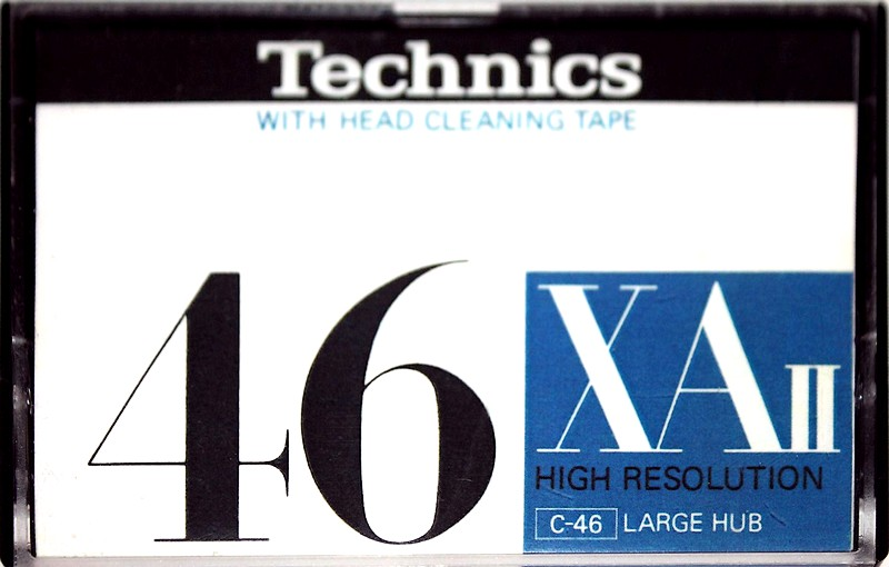 Compact Cassette Technics XA 46 "RT-45XAII" Type II Chrome 1979 Japan