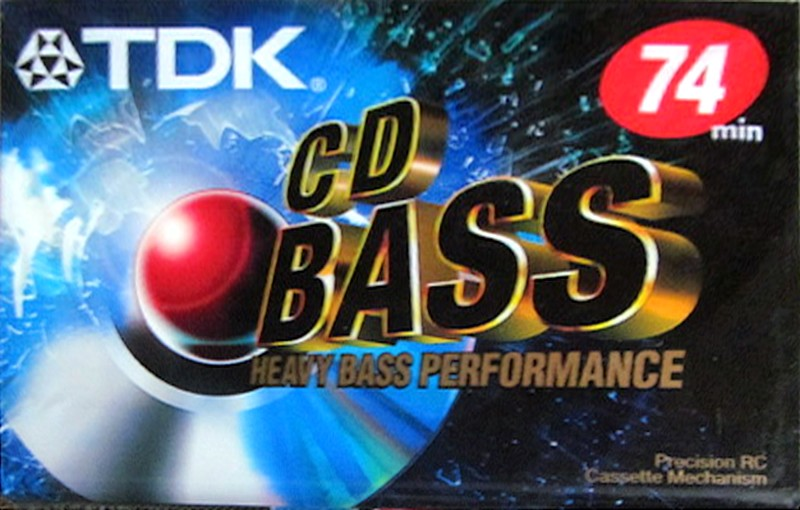 Compact Cassette TDK CD Bass 74 Type I Normal 2001 North America