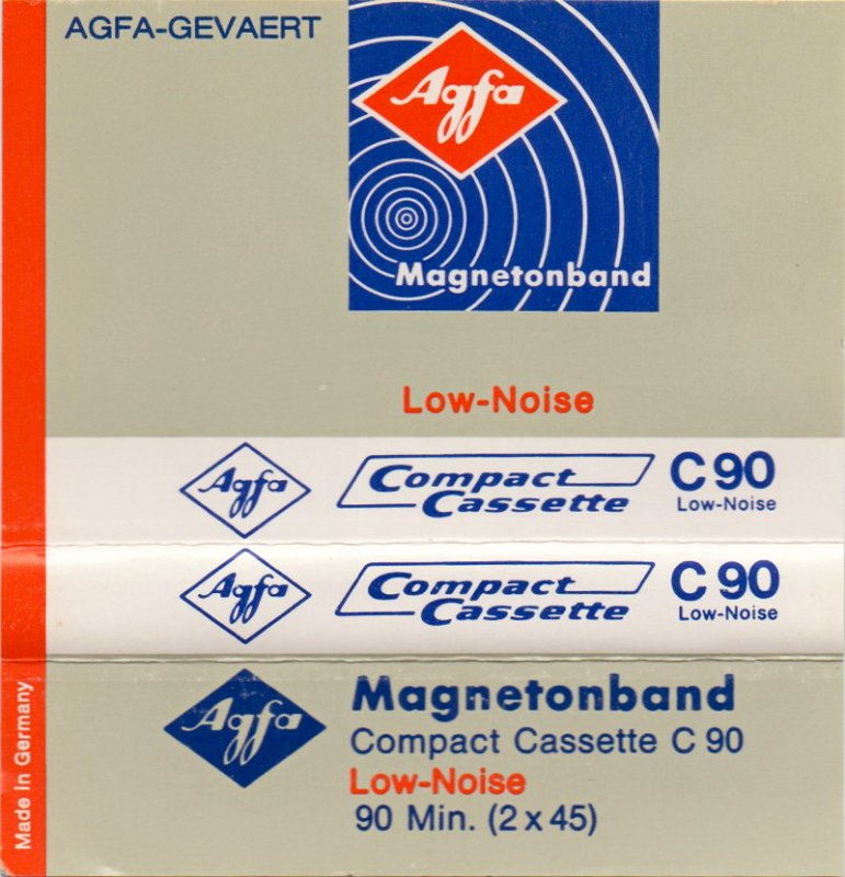Compact Cassette AGFA 90 Type I Normal 1970 Germany