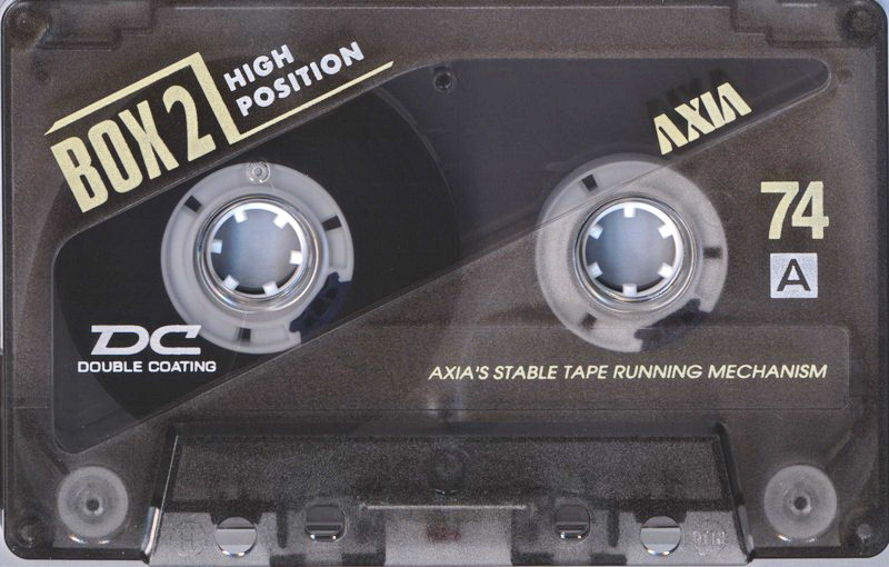 Compact Cassette AXIA Box 2 74 "BOX2B 74" Type II Chrome 1996 Japan