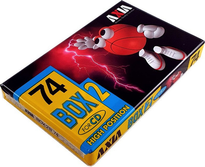 Compact Cassette AXIA Box 2 74 "BOX2B 74" Type II Chrome 1996 Japan