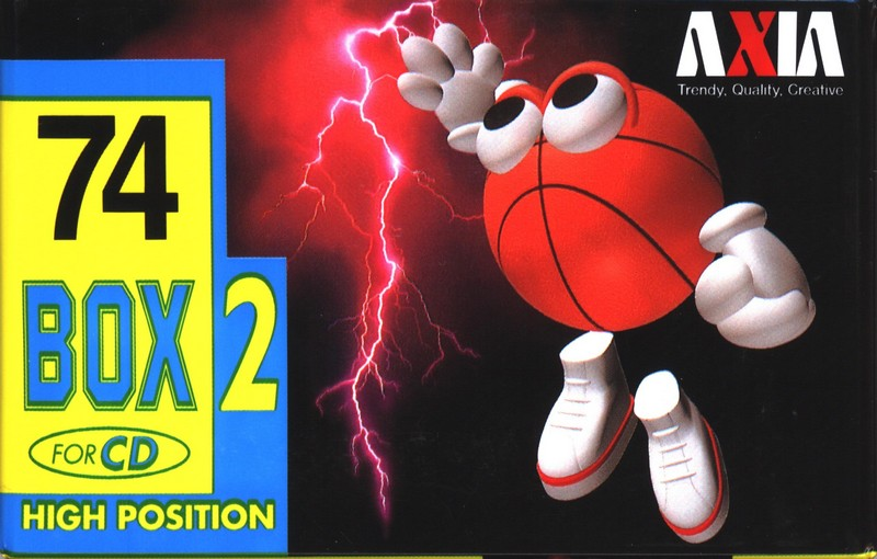 Compact Cassette AXIA Box 2 74 "BOX2B 74" Type II Chrome 1996 Japan