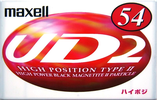 Compact Cassette Maxell UDII / UD2 54 "UD2-54L" Type II Chrome 1997 Japan