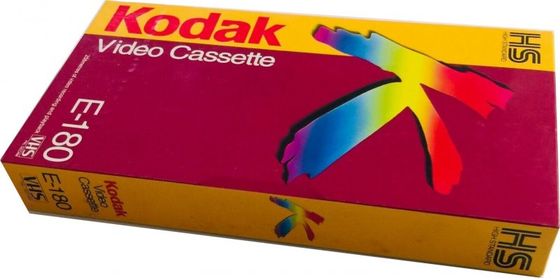 VHS, Video Home System Kodak HS 180 Type I Normal USA