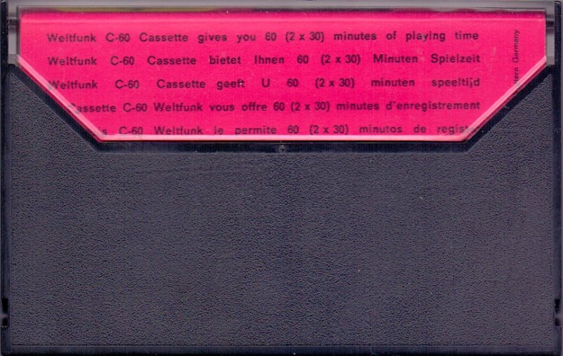 Compact Cassette Weltfunk 60 Type I Normal 1975 Europe