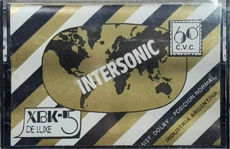 Compact Cassette Intersonic 60 "XBK-5 De Luxe" Type I Normal Argentina
