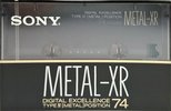 Compact Cassette Sony Metal-XR 74 "MTL-XR74" Type IV Metal 1989 Japan