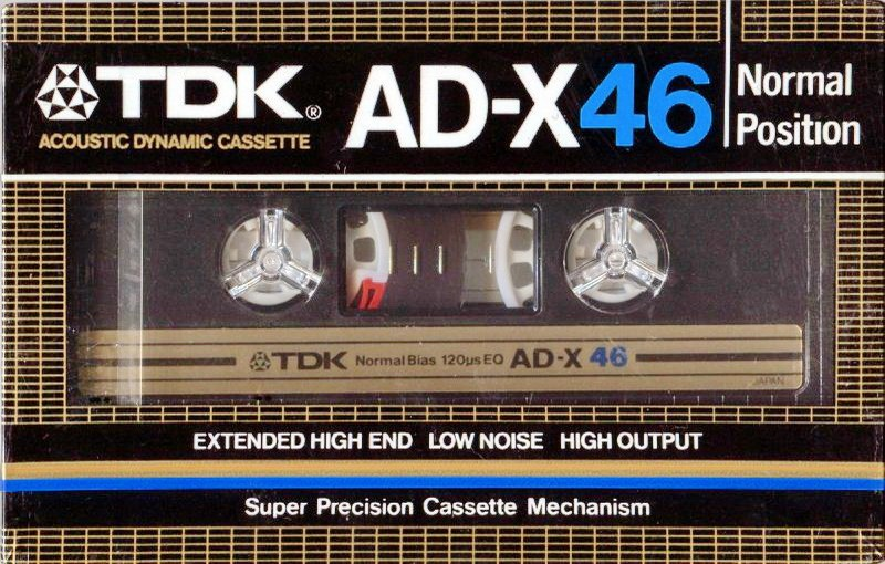 Compact Cassette TDK AD-X 46 Type I Normal 1982 Japan
