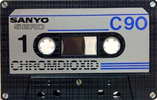 Compact Cassette Sanyo Serd 90 Type II Chrome 1983 Europe