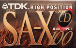 Compact Cassette TDK SA-X 100 "SA-X100EA" Type II Chrome 1995 Europe