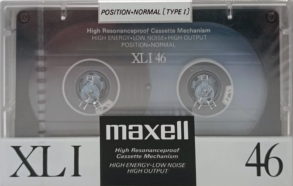 Compact Cassette Maxell XLI 46 Type I Normal 1988 Japan