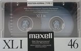 Compact Cassette Maxell XLI 46 Type I Normal 1988 Japan