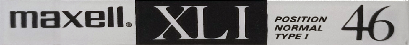 Compact Cassette Maxell XLI 46 Type I Normal 1988 Japan