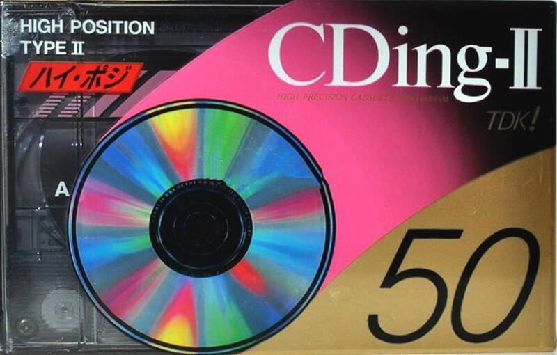 Compact Cassette TDK CDing 2 50 "CD2-50A" Type II Chrome 1993 Japan