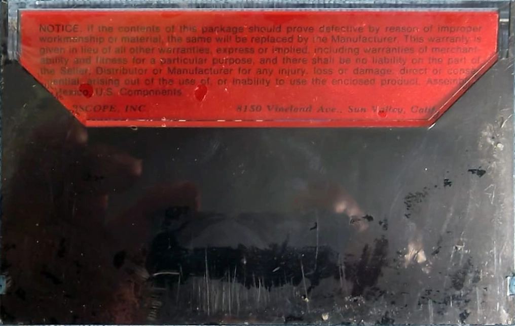 Compact Cassette Superscope HF 122 Type I Normal 1975 USA