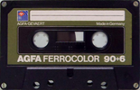 Compact Cassette AGFA Ferrocolor 90+6 Type I Normal 1979 Europe