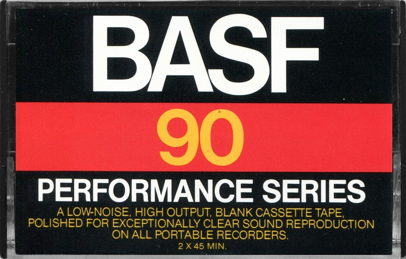 Compact Cassette BASF performance series 90 Type I Normal 1976 USA