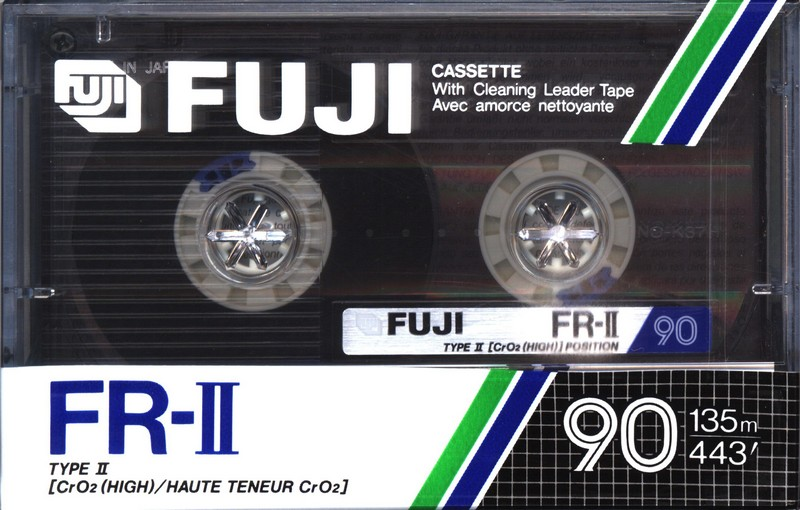 Compact Cassette Fuji FR-II 90 Type II Chrome 1988 North America