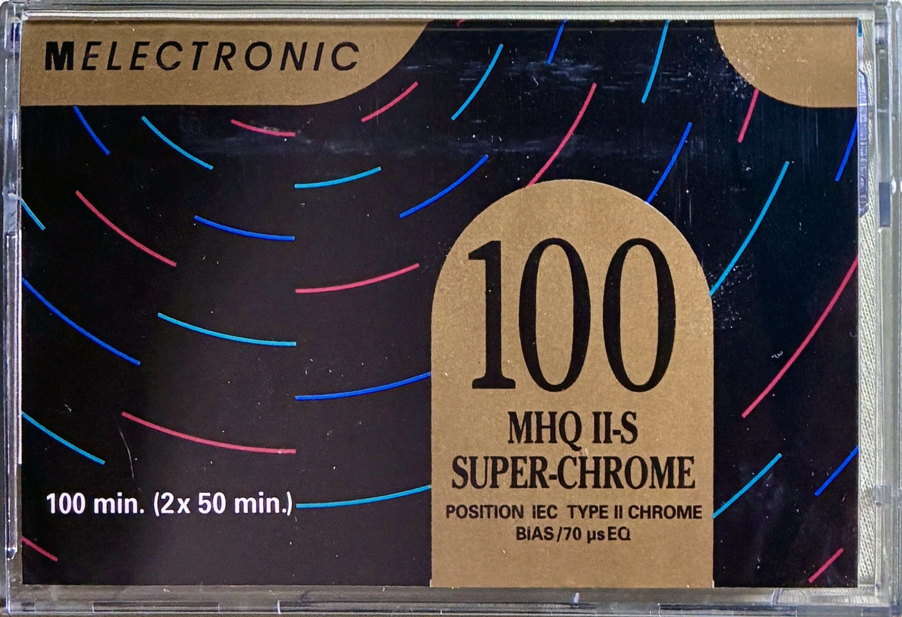 Compact Cassette Melectronic MHQ II-S 100 Type II Chrome 1993 Switzerland