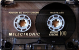 Compact Cassette Melectronic MHQ II-S 100 Type II Chrome 1994 Switzerland