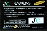 Compact Cassette JC 60 Type I Normal Worldwide