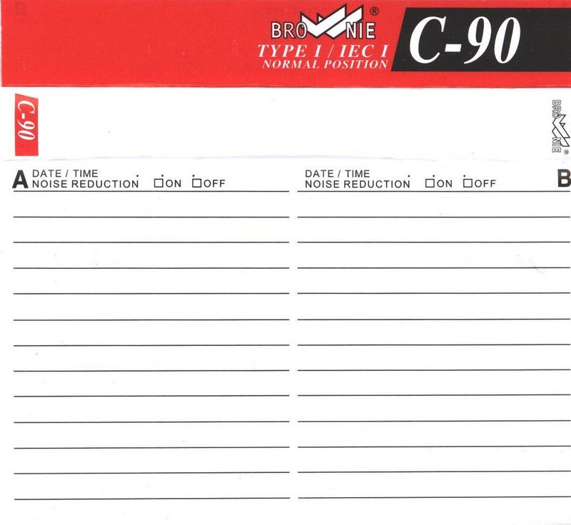 Compact Cassette Brownie 90 Type I Normal East Europe