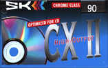Compact Cassette SK CX II 90 Type II Chrome 1996 Europe