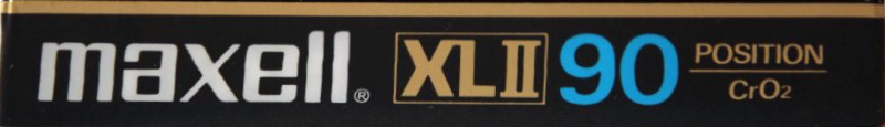 Compact Cassette Maxell XLII 90 Type II Chrome 1982 Europe