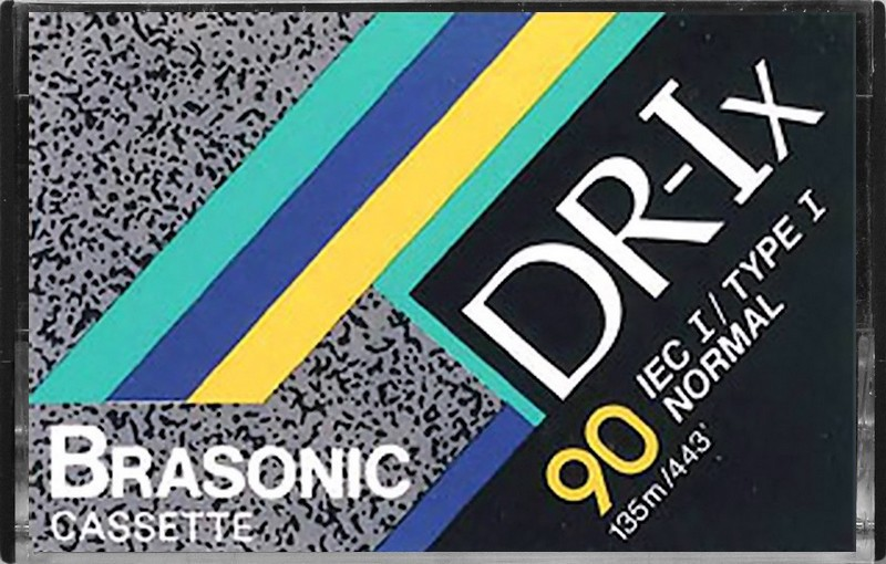 Compact Cassette Brasonic 90 "DR-Ix" Type I Normal Hong Kong