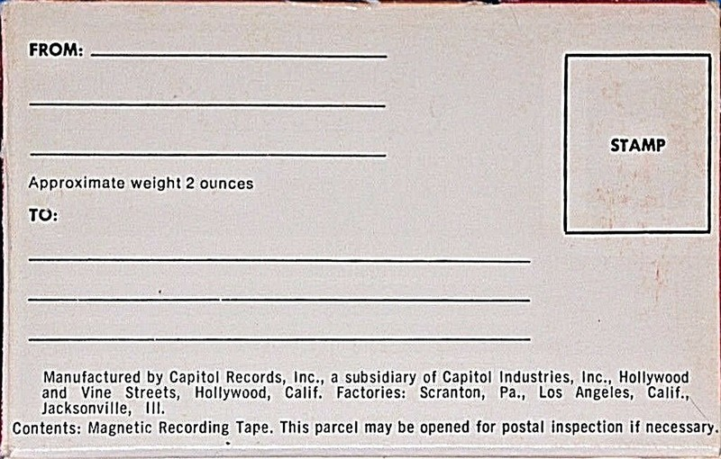 Compact Cassette Capitol 90 Type I Normal 1968 USA