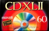Compact Cassette Maxell CD-XL 60 "CDXL2-60" Type II Chrome 1992 Japan