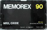 Compact Cassette Memorex MRX3 Oxide 90 Type I Normal 1978 USA