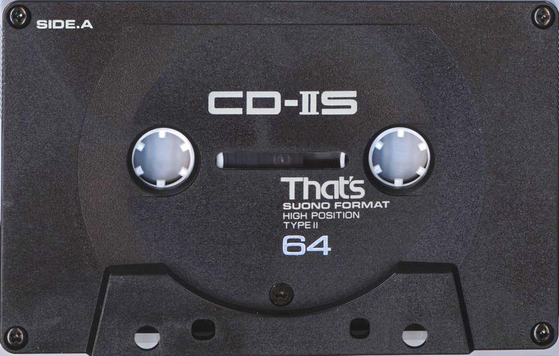 Compact Cassette Thats CD-IIS 64 Type II Chrome 1989 Japan