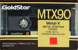 Compact Cassette Goldstar MTX 90 Type IV Metal 1989 USA