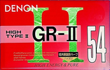 Compact Cassette Denon GR-II 54 "GR-2 54U" Type II Chrome 1994 Japan