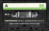 Compact Cassette Universum UCX II-S 90 Type II Chrome 1983 Europe