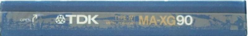 Compact Cassette TDK MA-XG 60 Type IV Metal 1986 Australia, Europe